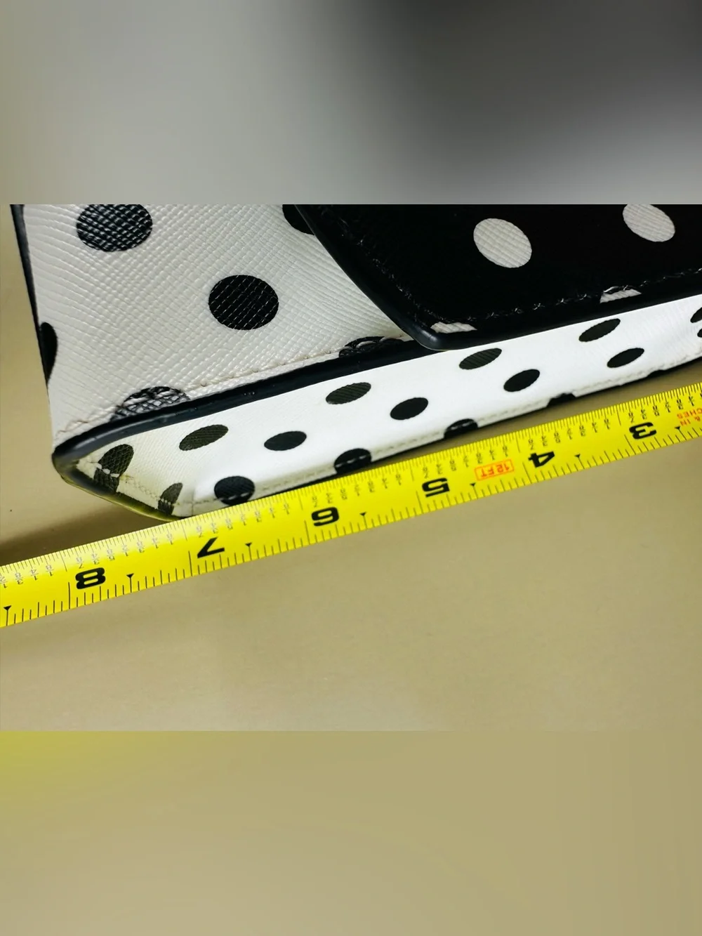 kate spade Black & White Polka Dot Chain Shoulder Bag